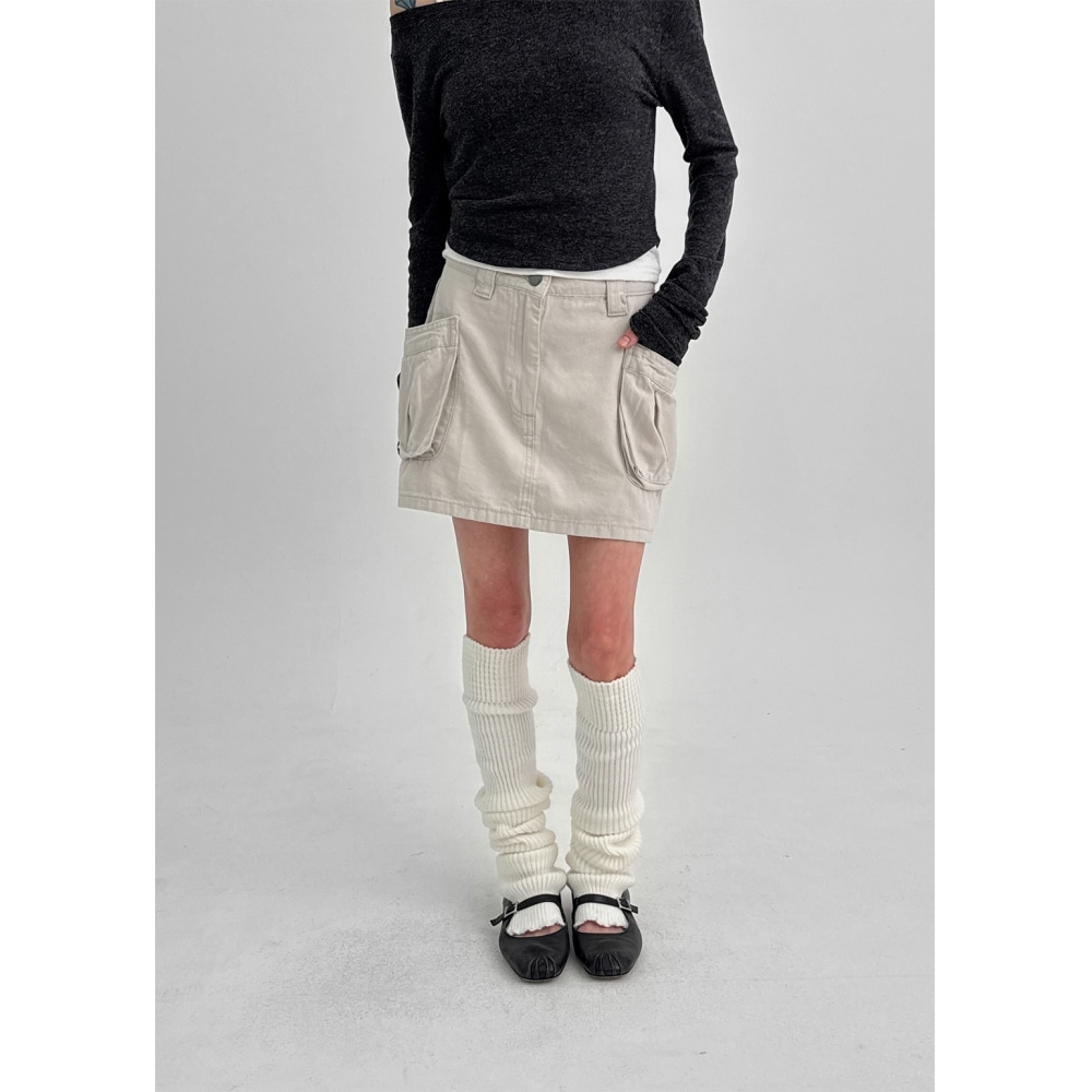 ブラックアップ Betty コットンカーゴミニスカート