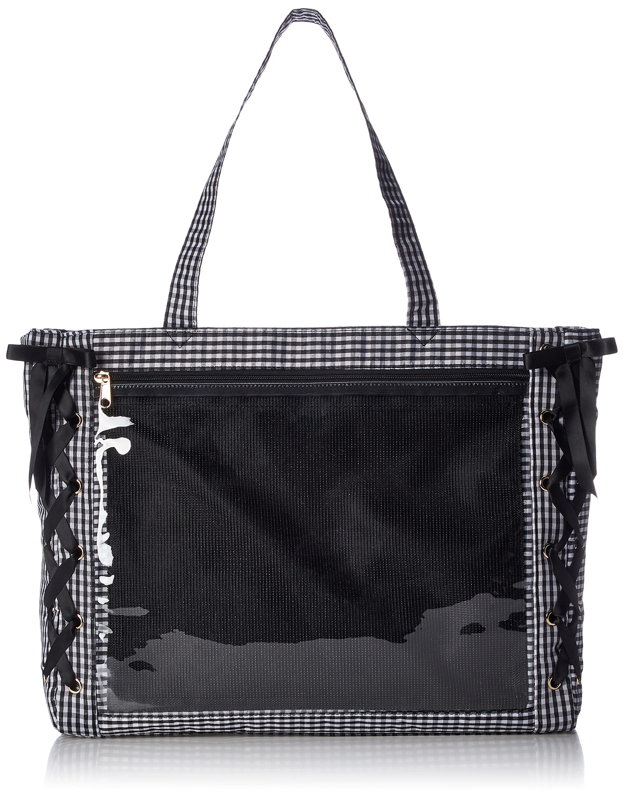 [ウィゴー] 痛バッグ 痛バ 【Lサイズ】 レースアップ トートバッグ バッグ デコバッグ 鞄 A3 A4 クリアバッグ クリア 推し活 推し活グッズ 推し活バッグ ライブ イベント 春 夏 秋 冬