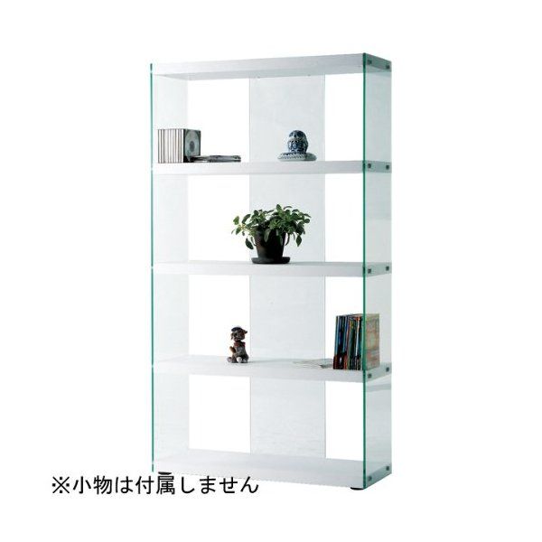 HAB-624WH ホワイト Habシリーズ グラスシェルフ メーカー直送