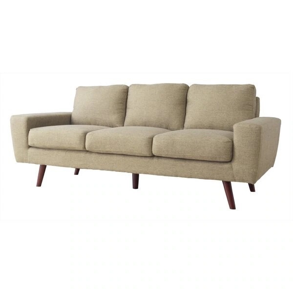 美しいシルエットと正統派デザインの3人掛ソファ 北欧 ナチュラル ソファ リビング