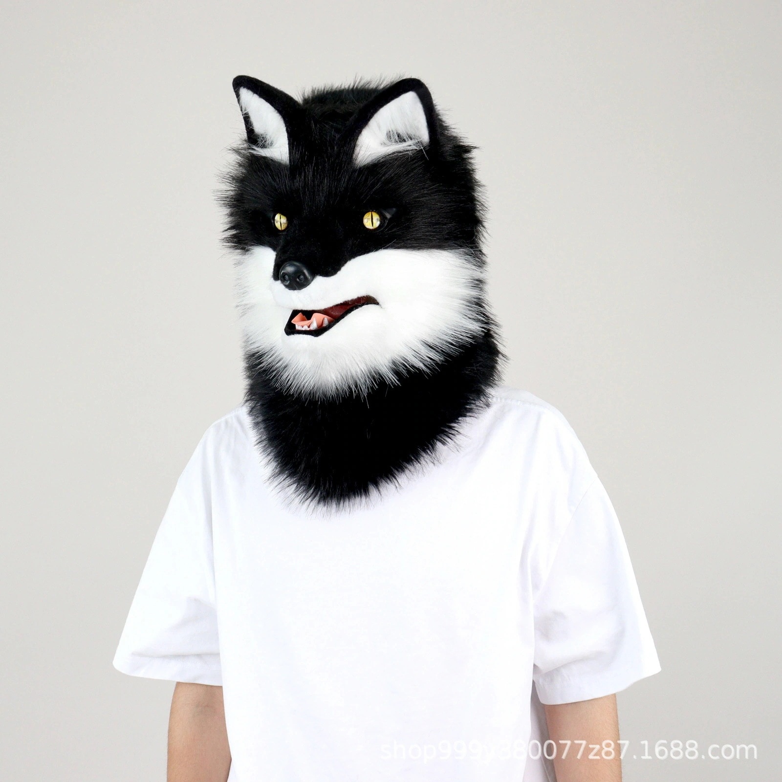 モコモコ動物犬科狐マスクヘッドセット全頭単頭完成品コスプレ衣装フォーリー着用