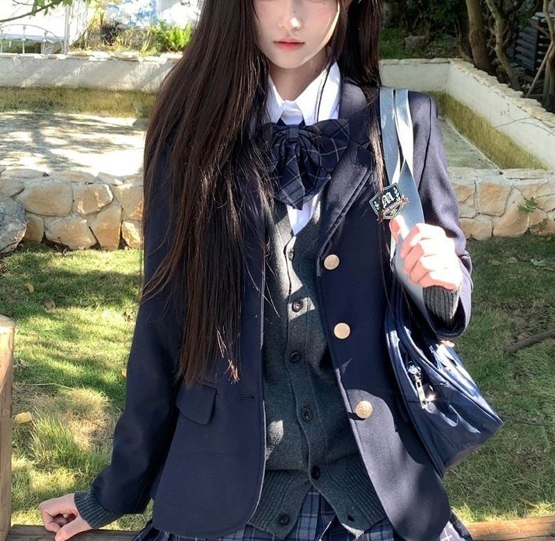 通学スーツジャケットフェミニン新作秋トップカレッジスタイル制服スーツカジュアルシアンスーツ