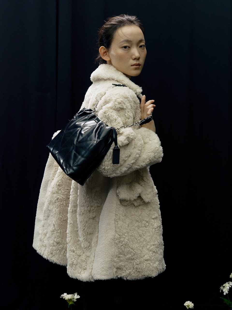 【JOY GRYSON】GLAM SHOULDER BAG : BLACK
