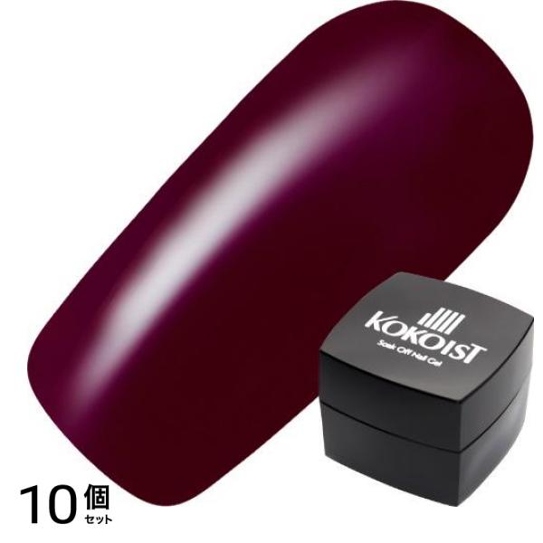 KOKOIST(ココイスト) エクセルライン ソークオフカラージェル E-219 ミッドナイトバーガンディ 2.5g 10個セット