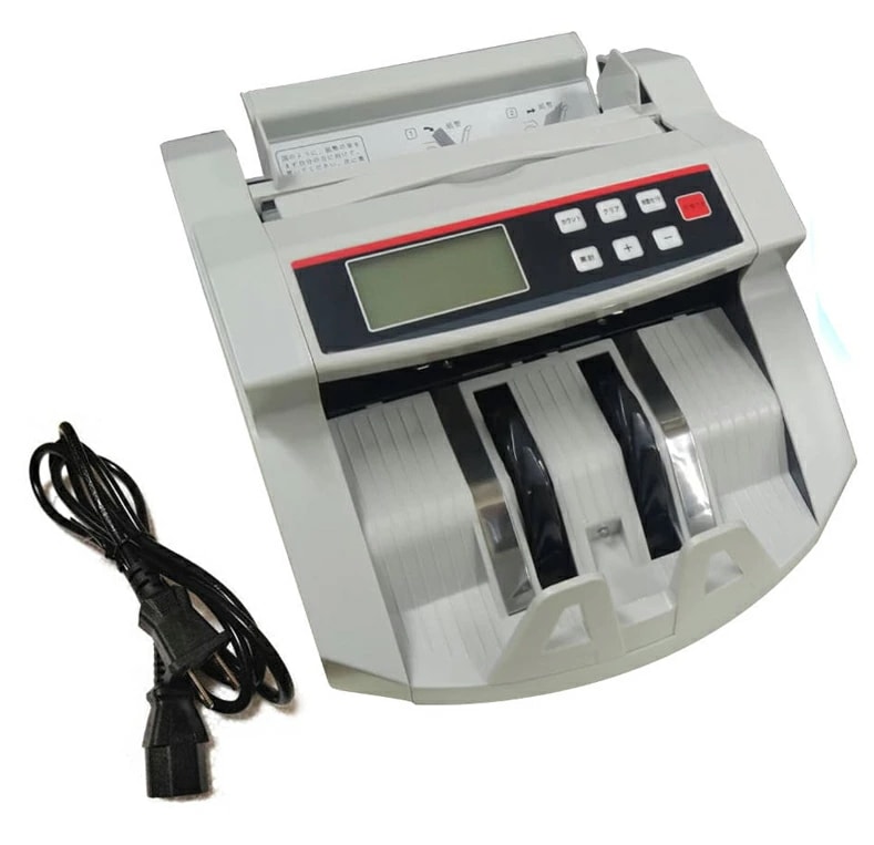 コンセント式マネーカウンター Bill Counter LCDディスプレー 日本語操作パネル 白/黒 日本語表記 紙幣計数機 紙幣カウンター お札カウンター キャッシュ