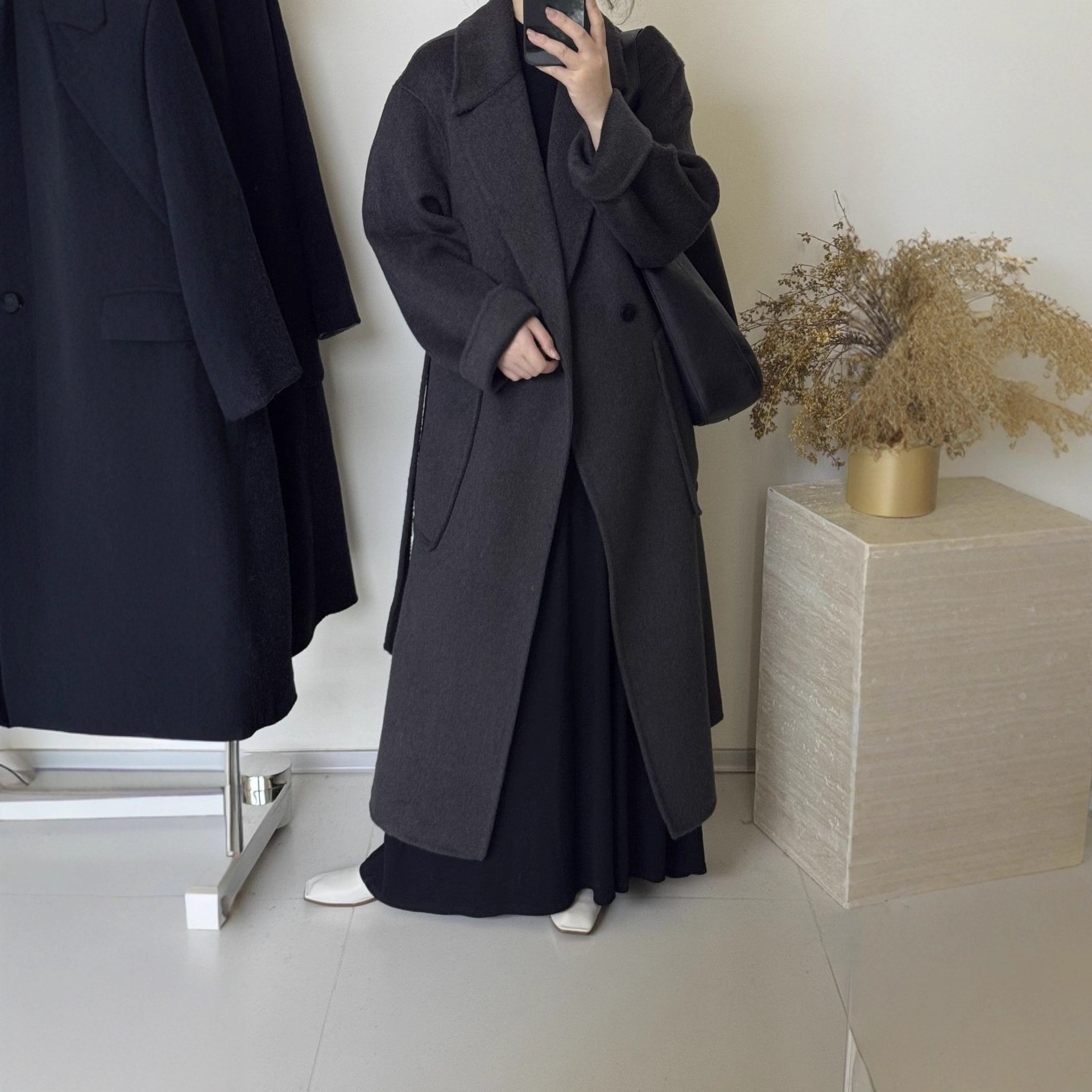 0912-165気質拡張ウール両面ウールコート女性用