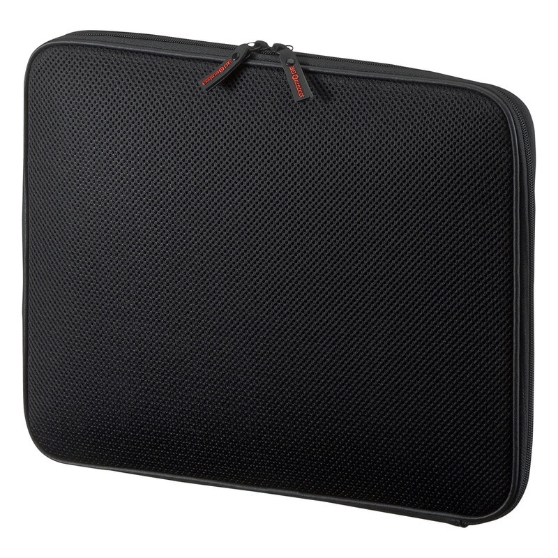 （まとめ買い）低反発3Dメッシュケース 14インチワイド対応 ブラック IN-SG14BK [x3]