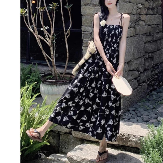 【超お得1つ買うと10個もらえる】メガ割ワンピース 夏の準備 新作 夏のティーブレイク 大きいサイズ ロングドレス 花柄 ホルタードレス レディース