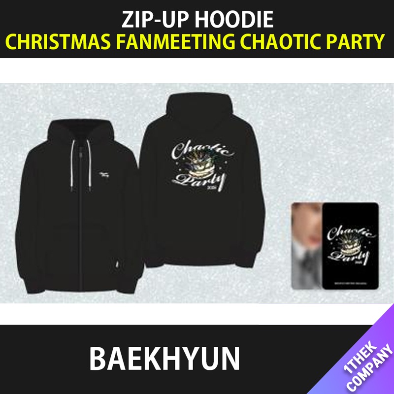 [購入金額特典]（ZIP-UP HOODIE）BAEKHYUN - CHRISTMAS FANMEETING CHAOTIC PARTY [큥망진창 대환장파티]