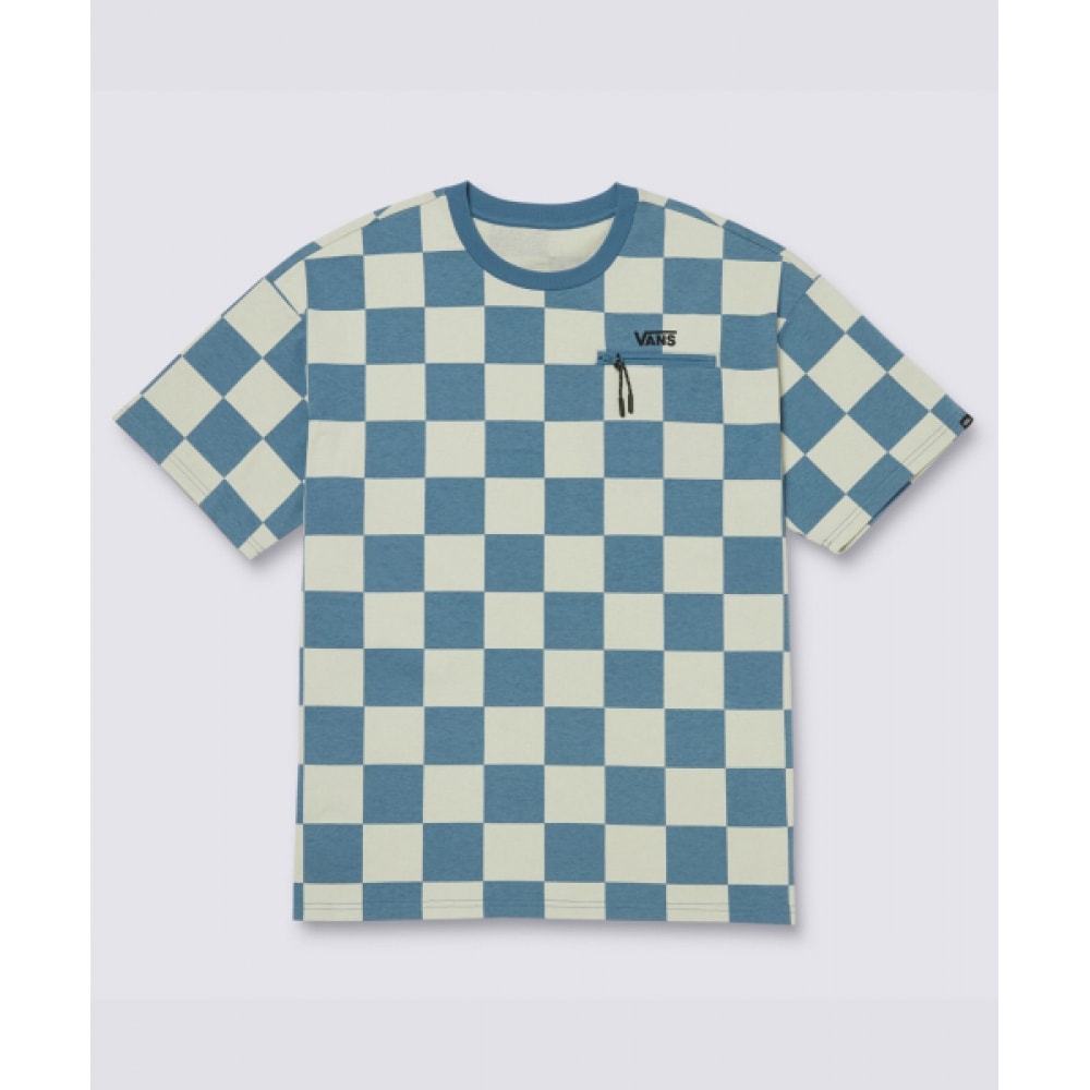 VANS チェッカーショートスリーブ T シャツ-コフェンブルーチェック/VN000GR8CSC1 7,364円