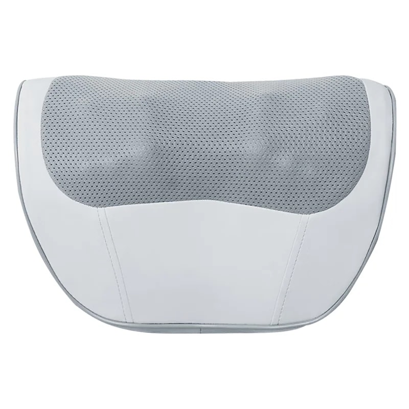 頸椎マッサージャー マッサージ枕 ネックマッサージャー 頸椎 肩 首 腰 全身マッサージパッド 温湿布 安眠 誕生日 母の日 ギフト 義母 高齢者に実用的 [ライトグレー] 3段階速度調整 + もみマ