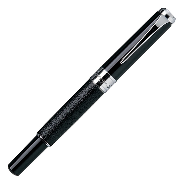 呉竹 Kuretake くれ竹万年毛筆 スターリーナイト 本革 黒