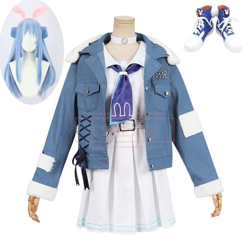 バーチャルYouTuber　VTuber 　兎田ぺこらコスプレ衣装 cosplay演出服 コスチューム イベント アニメ ハロウィン仮装 変装