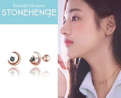 STONE HENgE ストーンヘンジ SHe I0092 14K ピアス ☆STONE HENgE☆LOVE DUET 片耳ピアス 蝶 14K (STONEHENgE