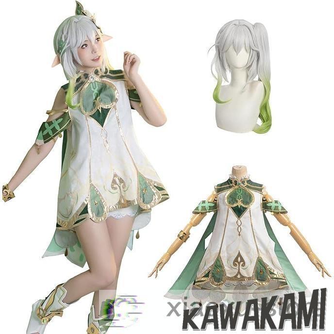 原神 コスプレ 草神 ナヒーダ コスプレ 衣装 ウィッグ 靴 追加可