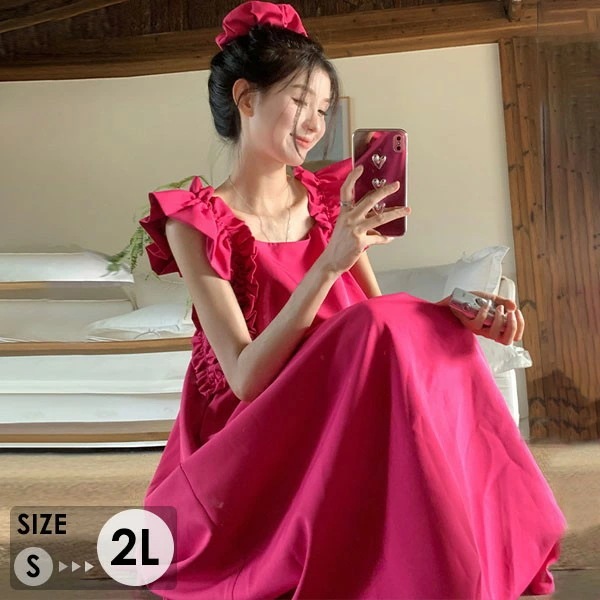 リゾートワンピ 大人可愛い 夏ワンピース オープンショルダー 小柄 セクシー リゾートワンピース レディース リゾート ワンピース ノースリーブ 無地 オシャレ ロング丈 ロングワンピ 春 夏 オフコ