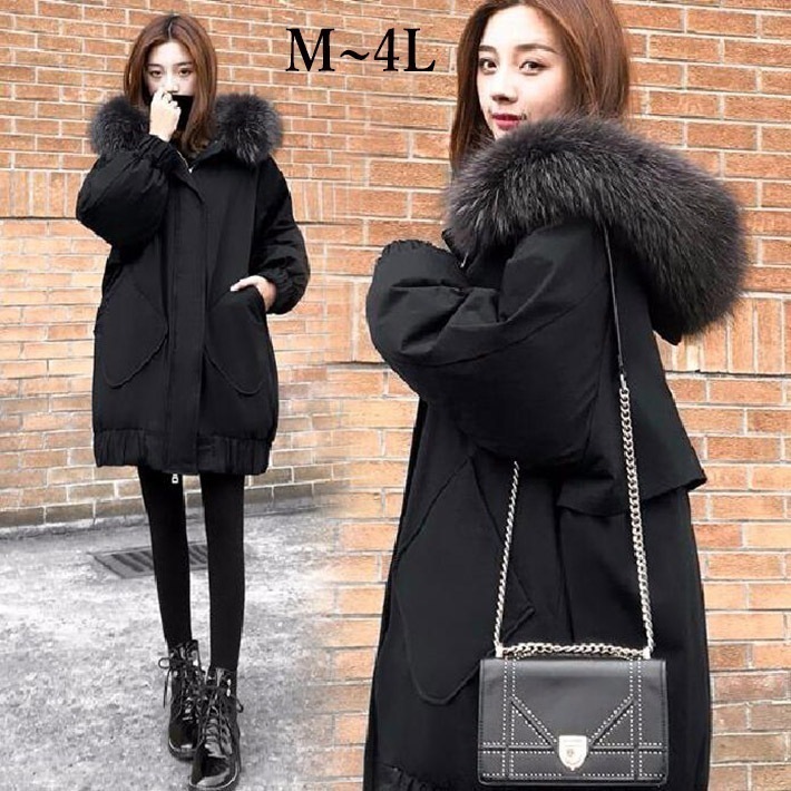 【2025秋冬服新作】コート ダウン　レディース 防寒 中綿コート 中綿ジャケット　ダウンコート フード付き ファー付き 　ロング　大きいサイズ　オーバーサイズ　あったか　軽量　冬　 M L 2L　3