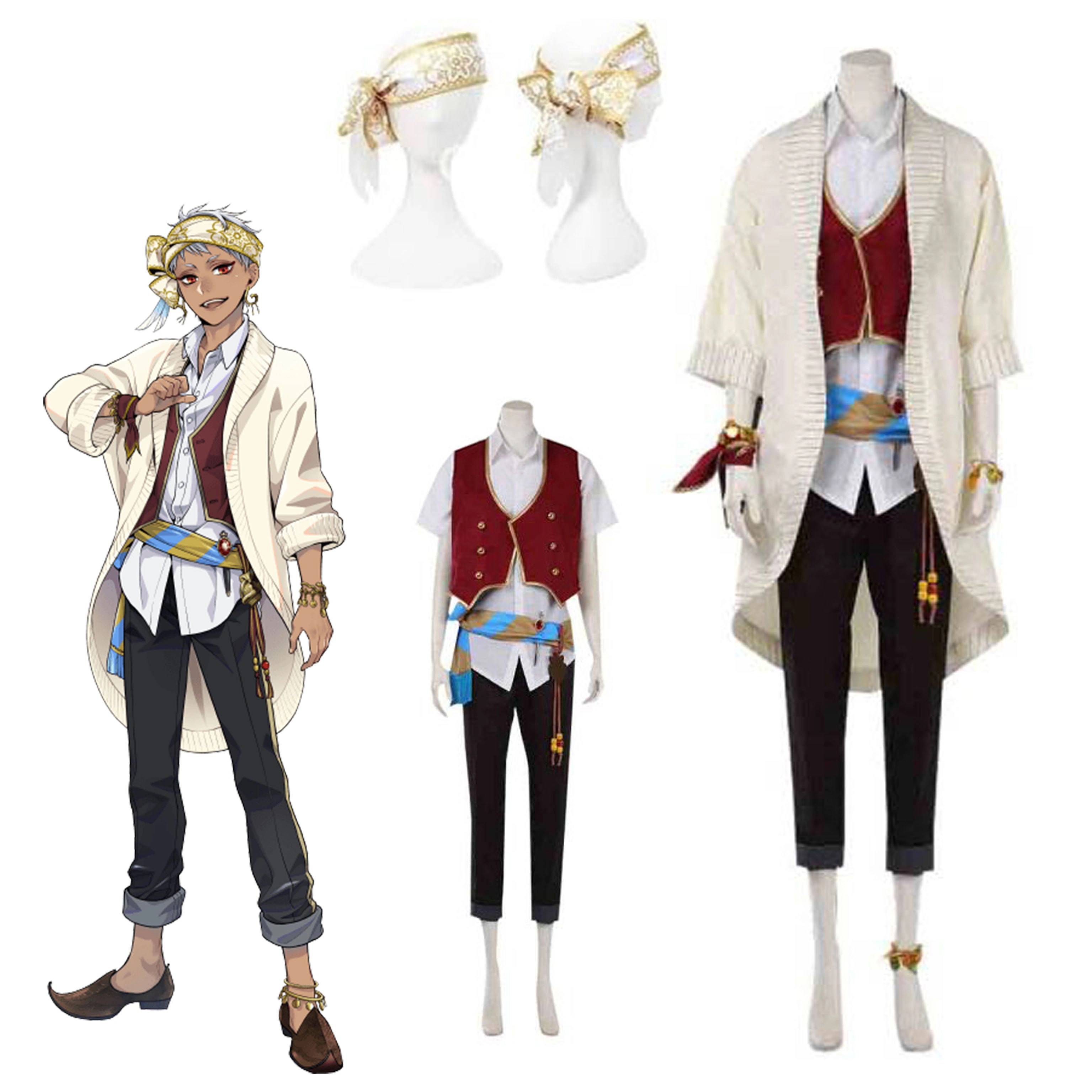 【全シリーズ発売中】 【値引き中】靴 ウィッグ 仮装 ゲーム 制服 カリム 衣装 コスプレ アルアジーム カリム R制服 Al-Asim Kalim カリム・アルアジーム スカラビア寮 ツイステ ツイ