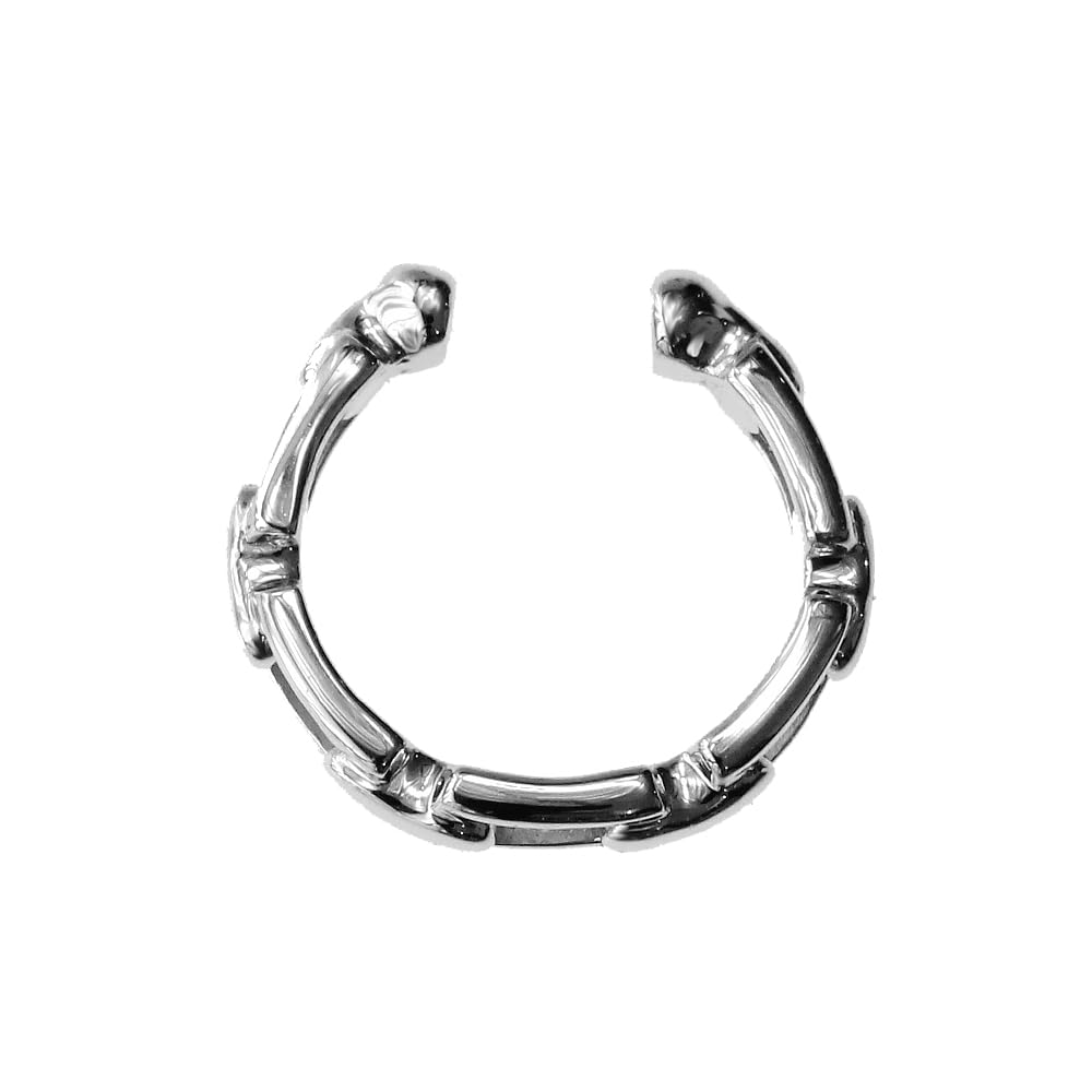 【PURÉZZA】イヤーカフ イヤリング ノンホールピアス ピアリング k10 ホワイトゴールド シンプル デザイン 片耳用 ユニセックス