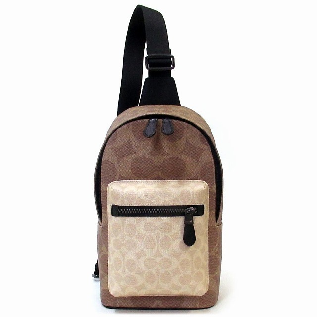 コーチ バッグ メンズ COACH アウトレット ブロックド シグネチャー ウエストパック ショルダー ボディバッグ CAB60 QBQ61 26,850円