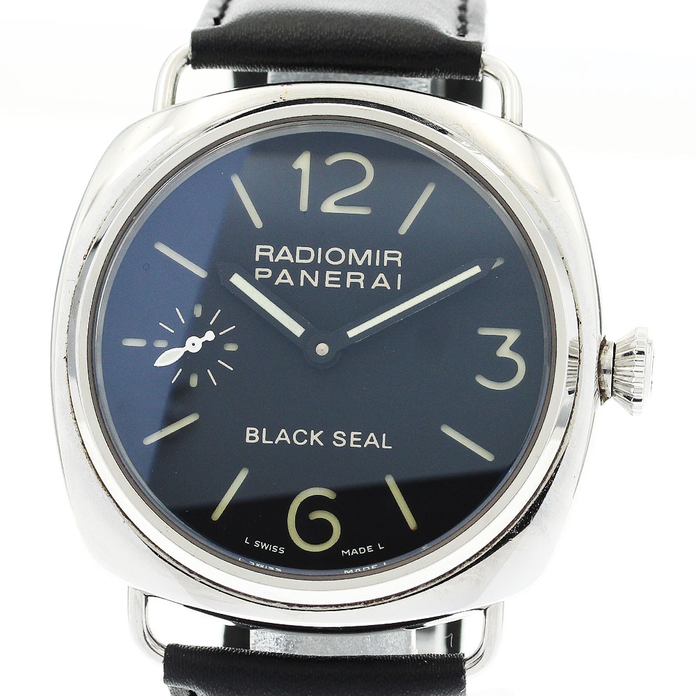 訳あり パネライ PANERAI PAM00183 ラジオミール ブラックシール スモールセコンド 手巻き メンズ _875040【中古】