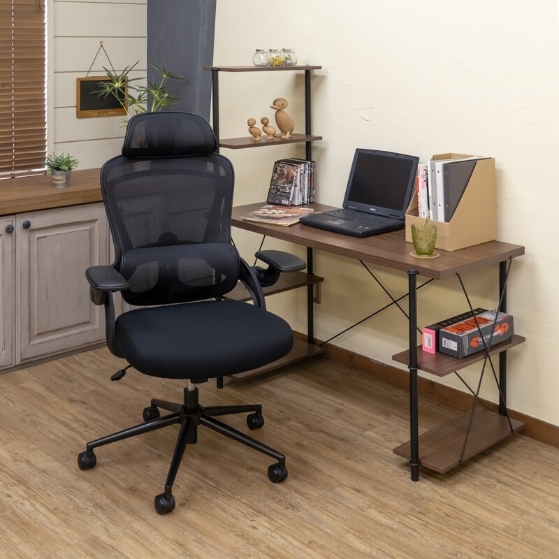 オフィスチェア デスクチェア メッシュ ハイバック ヘッドレスト ランバーサポート 椅子 キャスターチェア 学習椅子 パソコンチェア ワークチェア チェアー イス