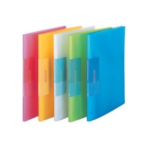 (まとめ) ビュートン スリムクリヤーブック A4タテ 20ポケット 背幅10mm イエロー FCB-A4-20CY 1セット(10冊) (×3セット)