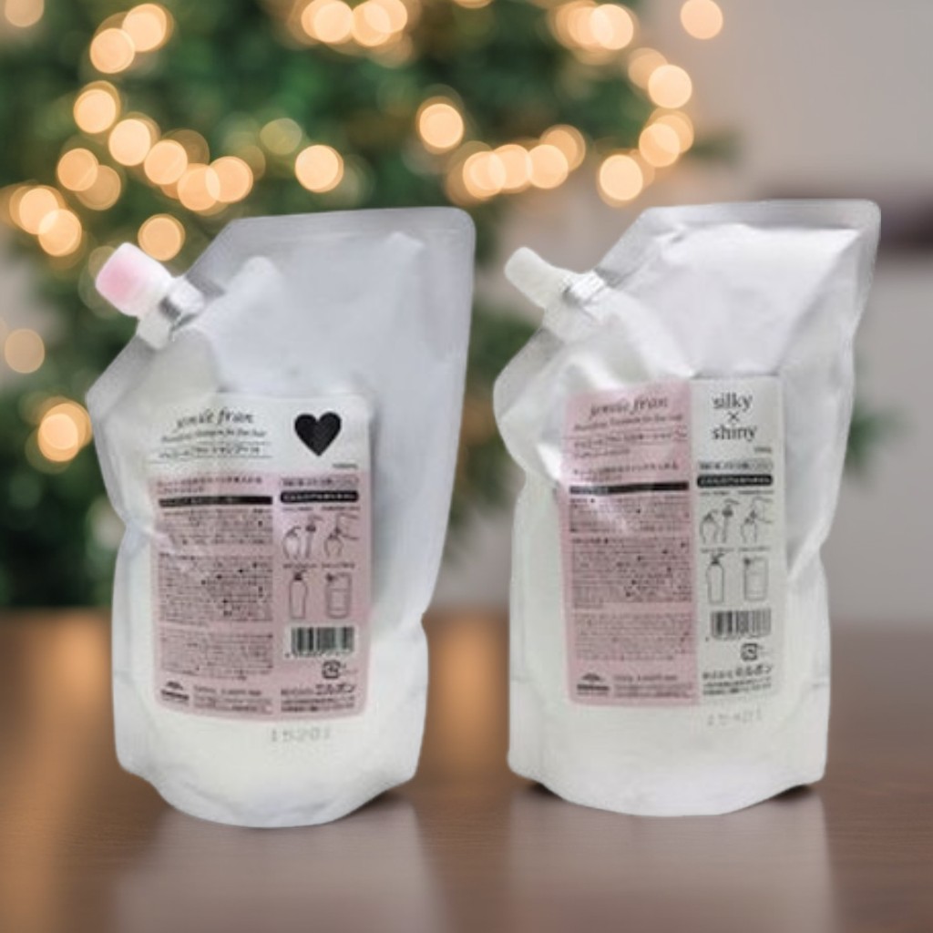 ミルボン ジェミールフラン シャンプー ハート H 1000ml + トリートメント シルキーシャイニー 1000g 詰替 セット