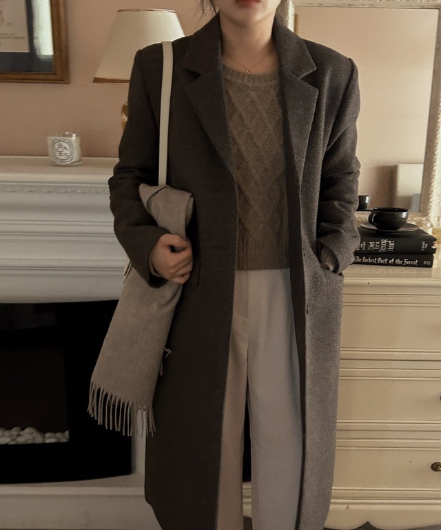 パリントンシングルウールコート