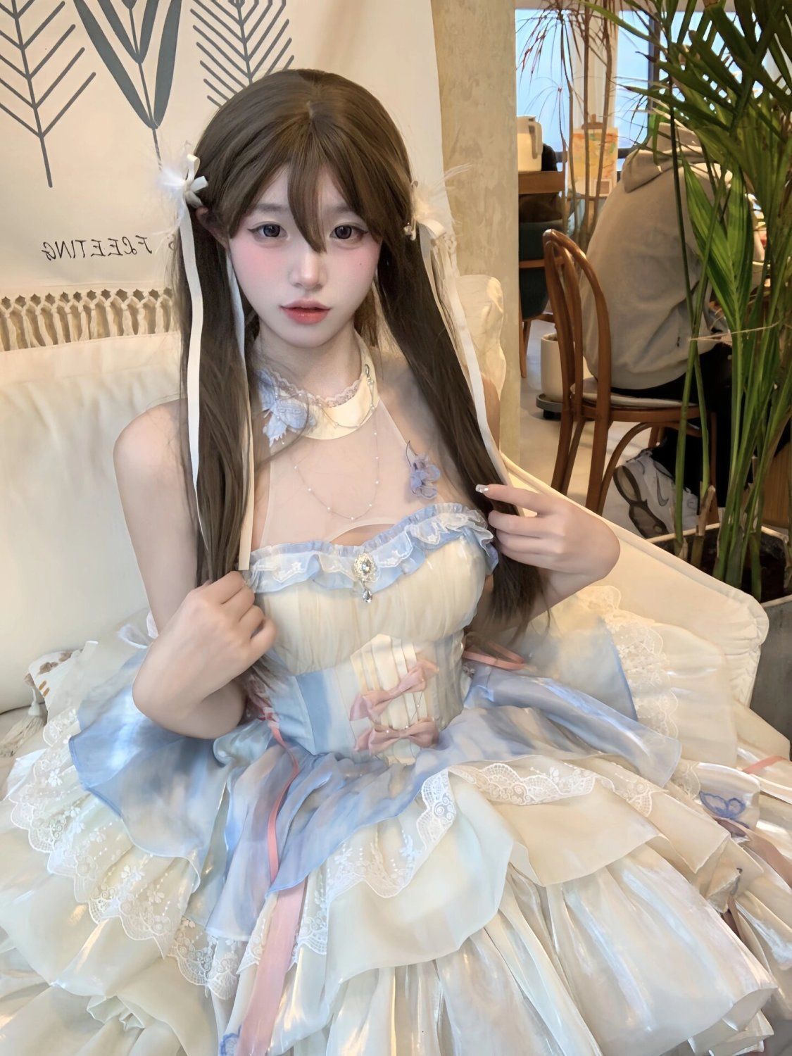 ロリータ 二次元 オリジナルエロス 約束jskロリータワンピース可愛いプリンセス風 3点セット 7,247円