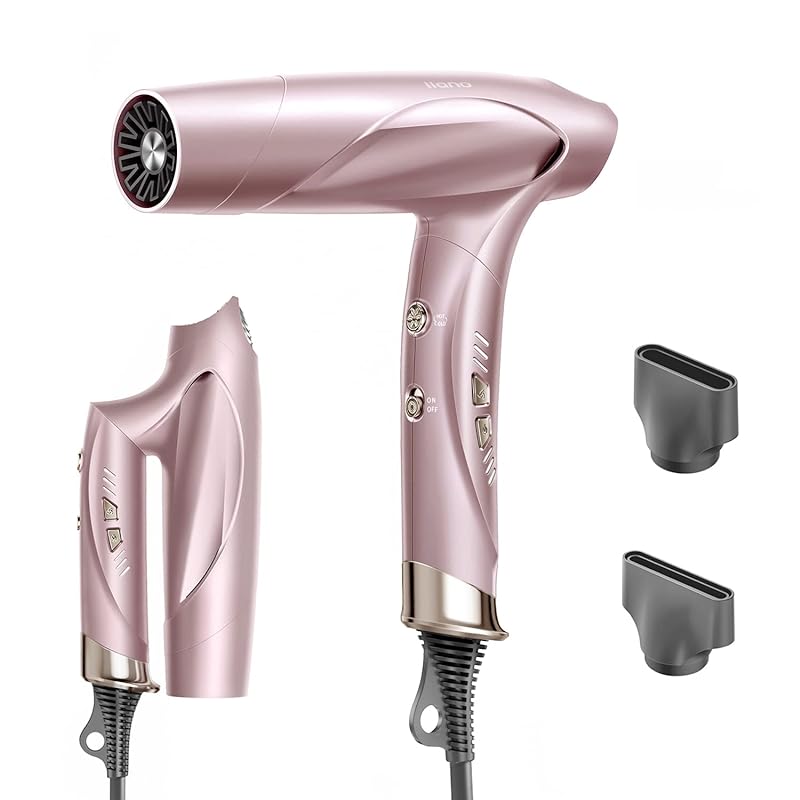 llano ドライヤー 大風量 高風速 2023進級版 サロン級 速乾 ヘアドライヤー 21m/s 中和イオン&温冷リズムモード搭載 熱ダメージ抑制 プラスマイナスイオン発生器 折り畳み式 コンパク