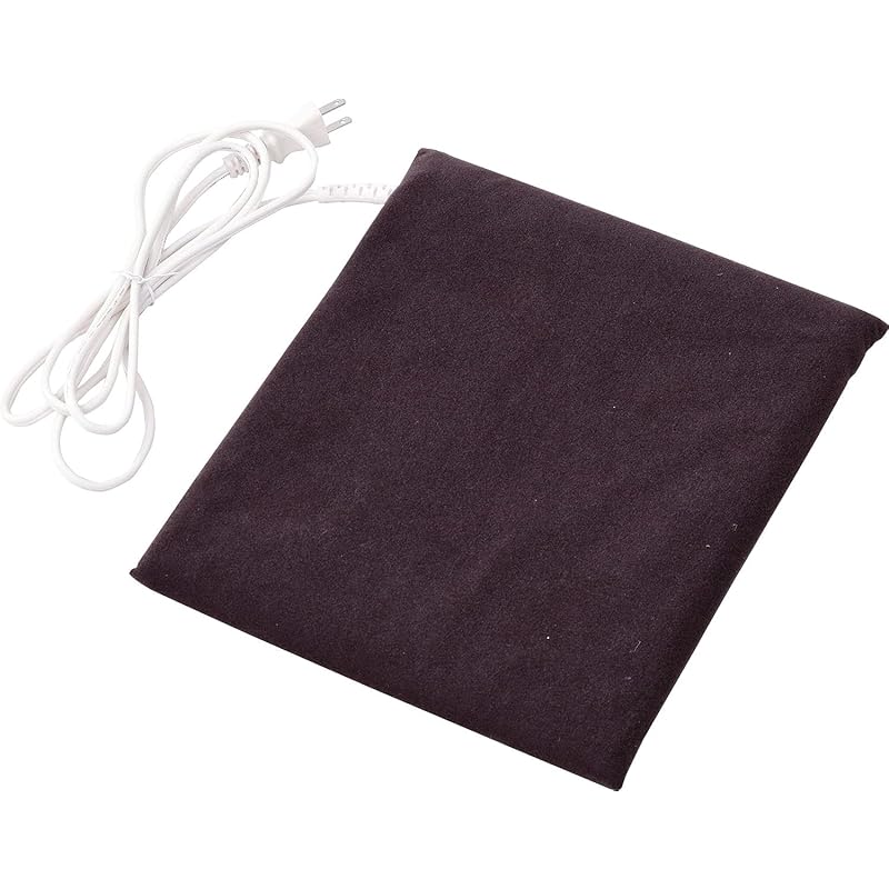 【即納】[山善] 電気あんか ソフト 省エネ 大判サイズ 足元マット 電気湯たんぽ カバー取り外し可能 ブラウン YDW-S207D