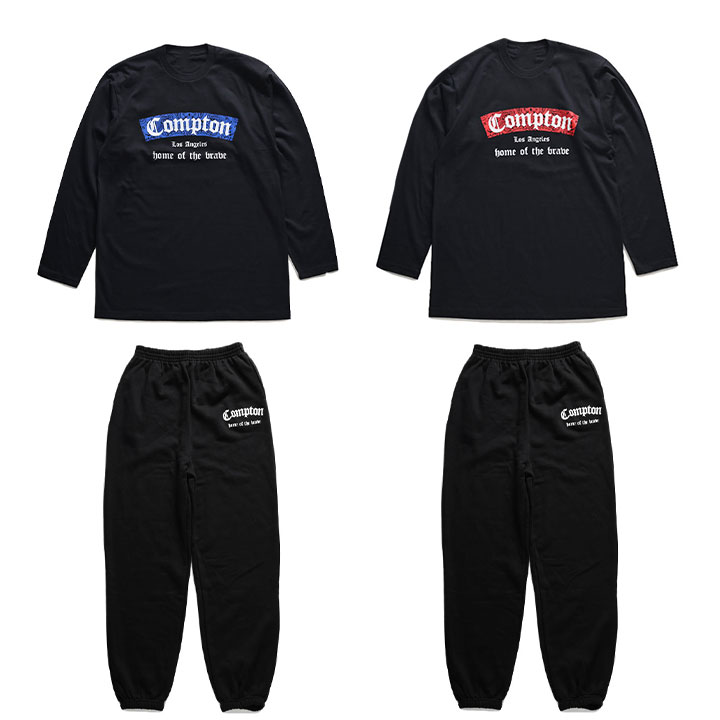 ACEFLAG 上下セット 長袖 ブランド メンズ 春秋冬用 白/黒 大きいサイズ エースフラッグ セットアップ ロンT スウェットパンツ 上下 コーデセット ACEFLAG