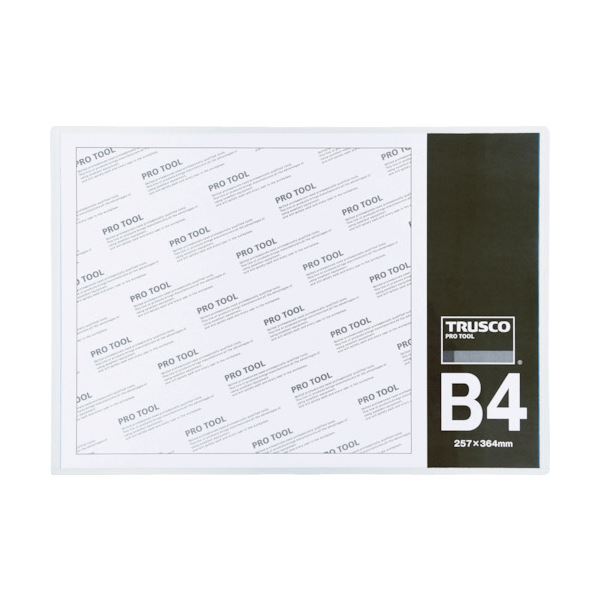 (まとめ) TRUSCO 厚口カードケース B4THCCH-B4 1枚 (×30セット)