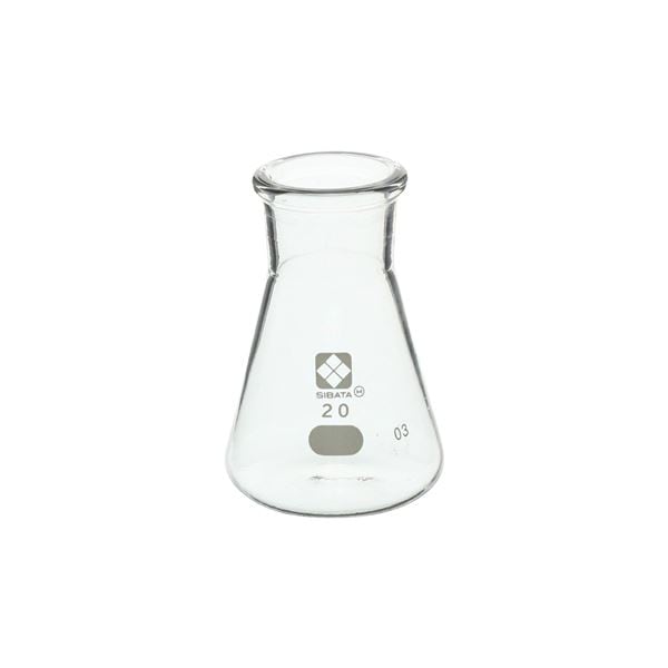 三角フラスコ 目安目盛付 20mL 6入 (010530-20A)