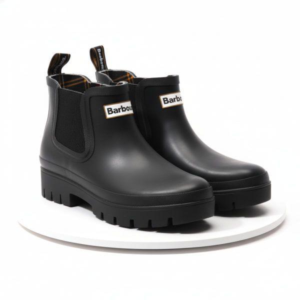 BARBOUR 生産 Halton Ankle Wellingtons Boots - Black LRF0100 BK11 ハルトン アンクル ウェリントン ブーツ 817