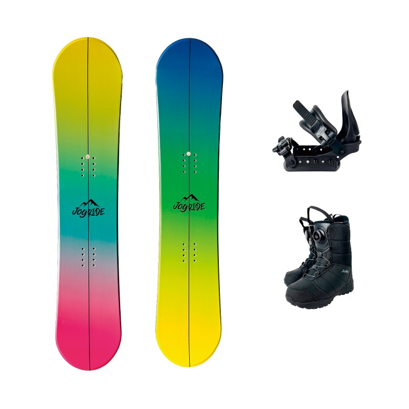 キッズ ダイヤル 3点セット JOYRIDE NEW MODEL スノーボード 3点 ジュニア 板 ビンディング（バイン）金具 ダイヤルタイプ ブーツ キャンバーロッカー34