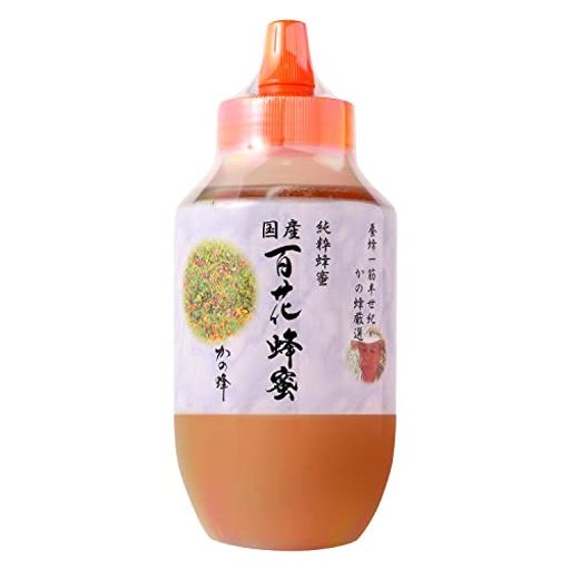 はちみつ 専門店【かの蜂】 国産 百花 蜂蜜 1000G(1KG) 完熟 の 純粋 蜂蜜 (とんがり容器)