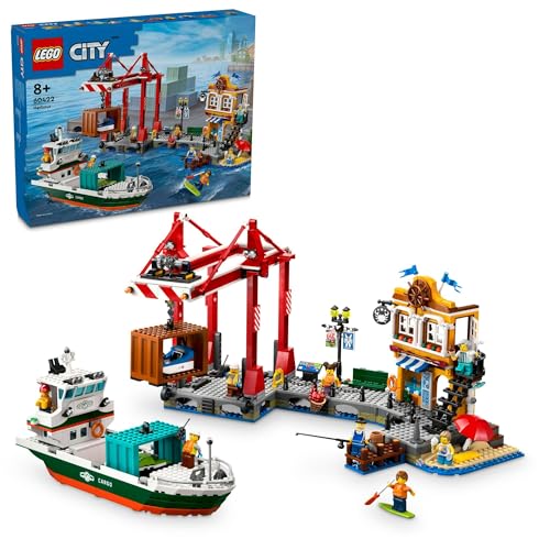 レゴ(LEGO) シティ レゴシティの波止場と貨物船 おもちゃ 玩具 誕生日 プレゼント ブロック 男の子 女の子 子供 8歳 9歳 10歳 小学生 街づくり 60422