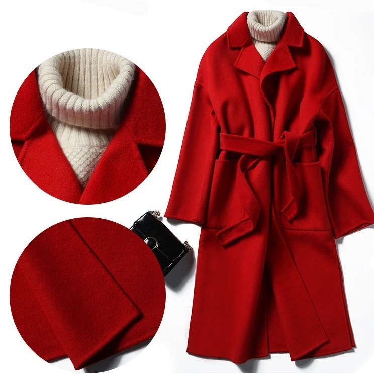 アウター コート ロングコート ロング丈 長袖 前開き 襟付き ポケット サイドスリット ウエストベルト かわいい 大人可愛い きれいめ シンプル 上品 おしゃれ かっこいい レトロ ラフ ルーズ