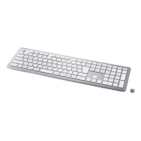 Precisionist USB無線/Bluetooth薄型フルキーボードWHITE TK-PN10FMPWH 5,311円