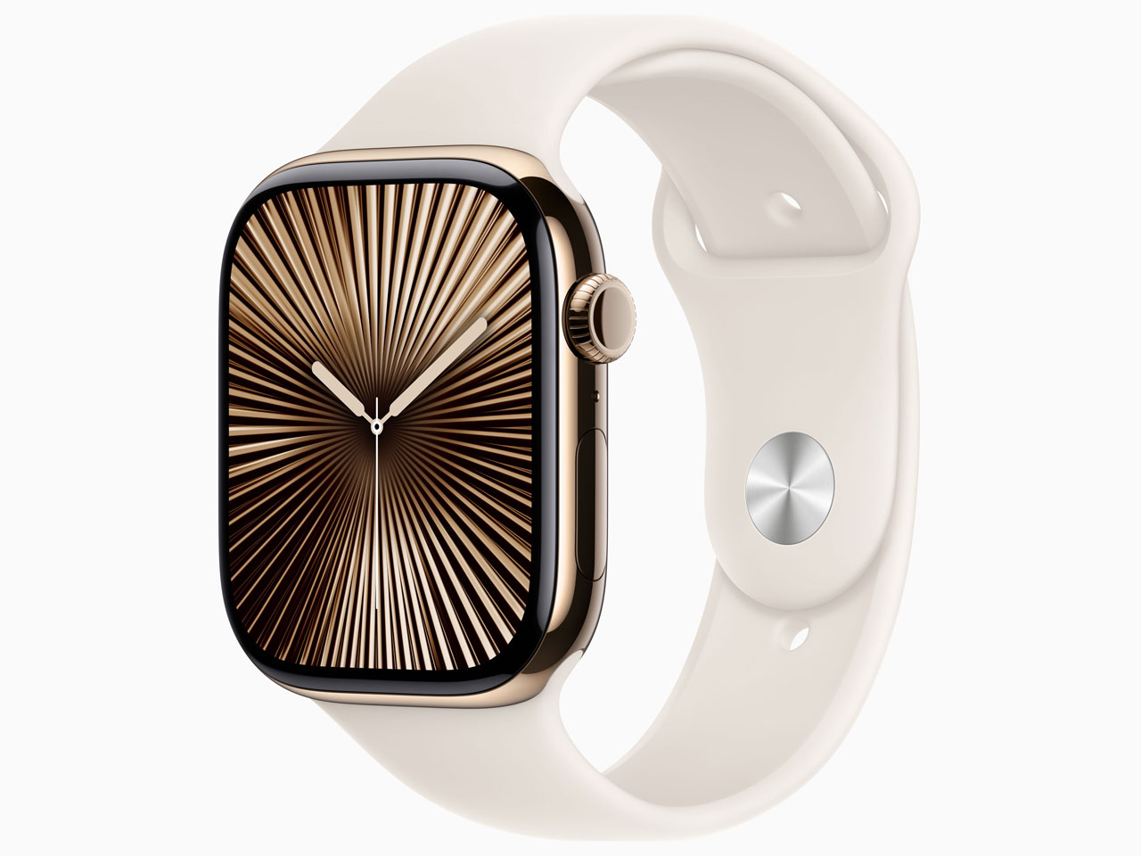 Apple Watch Series 10 GPS+Cellularモデル 46mm MWYY3J/A [ゴールドチタニウムケース・スターライトスポーツバンド M/L]