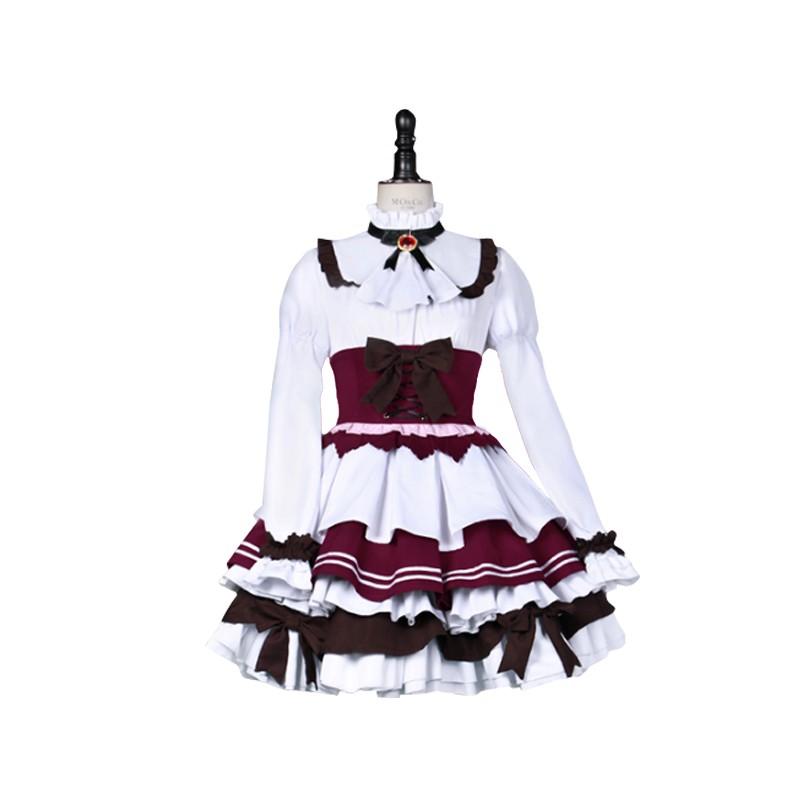【予約商品】lovelive Sunshine Aqours ラブライブ サンシャイン アクア メイド服 覚醒 黒澤ルビィ くろさわ るびぃ 風 コスプレ衣装