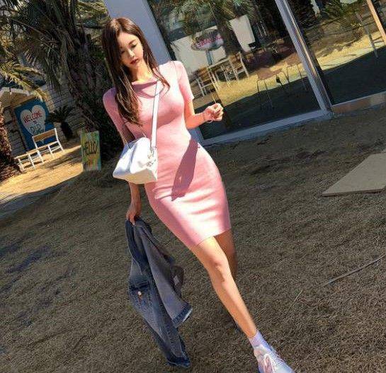 ワンピース ショート ミニ タイト レディース 春夏 半袖 ボディコン タイトワンピース ミニワンピース ニットワンピース サマーニット 春 夏 秋 シンプル カジュアル 大人可愛い セクシー