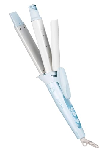 ヘアアイロン コテ 32mm ストレート/カール 2way マイナスイオン モイストキープモード搭載 海外対応 温度調整/ロック/メモリー 自動OFF 開閉ロック ラク抜きプラグ パールブルー TW5