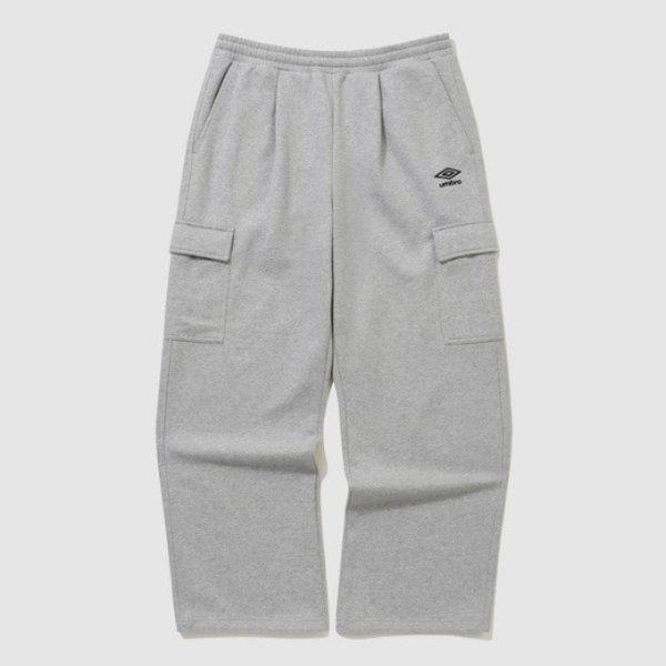 パンツ VQA UQ423CFPO5-MGR カーゴ裏起毛ワイドパンツ (MGR)H. GREY