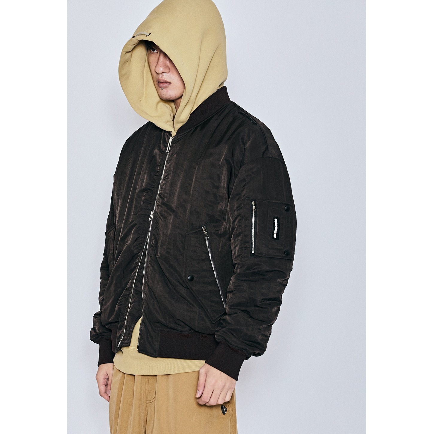 MUDSTONE GOOSE MA-1 JACKET J11 [M23J11] BROWN