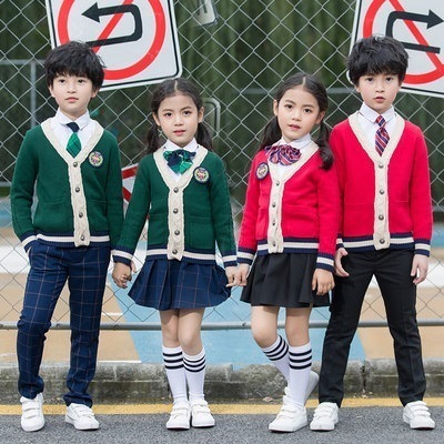 秋冬服 子供 クラス服 幼稚園 園服 学院 制服 英倫 風 運動会 三点セット 小学生 セット