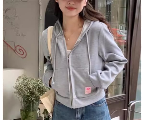 レディース スカート パーカー スウェット ショート クロップド丈 長袖 ドロップショルダー ストリート ポケット 前開き コットン かわいい 大人可愛い シンプル カジュアル おしゃれ かっこいい