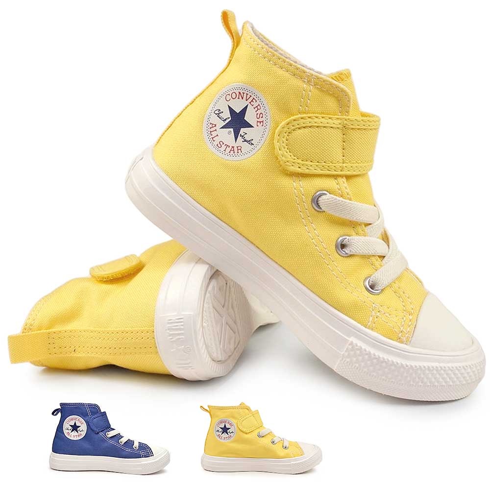 チャイルド オールスター ライト V-1 HI 子供靴 ハイカット ゴム紐 マジックテープ スニーカー